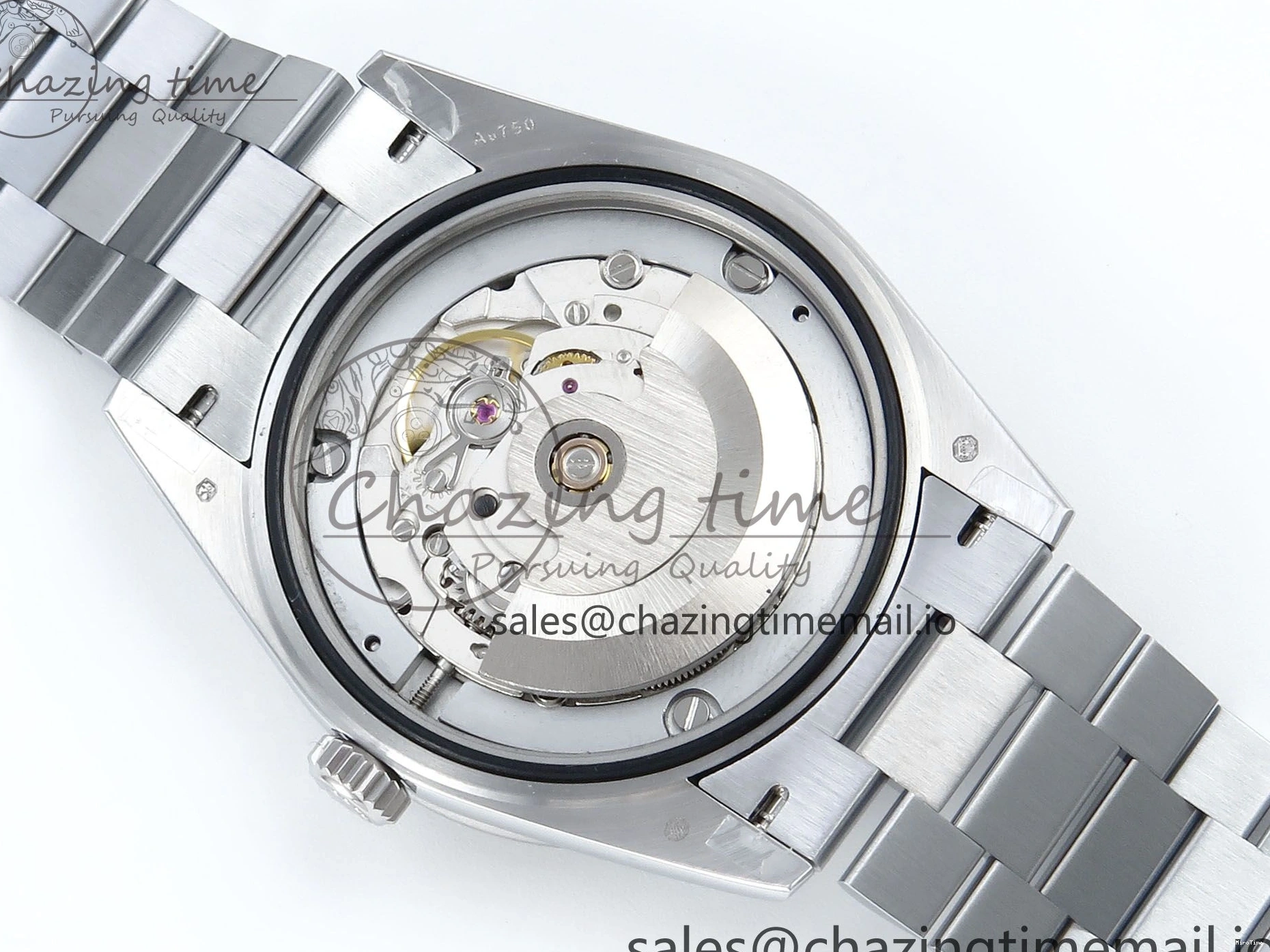 MiroTime 0409 Seasonal DayDate 40 SS QF 1:1 Best Edition Blue Black Dial Diamonds Bezel on President Bracelet A2836 V5 (Gain Weight) 482